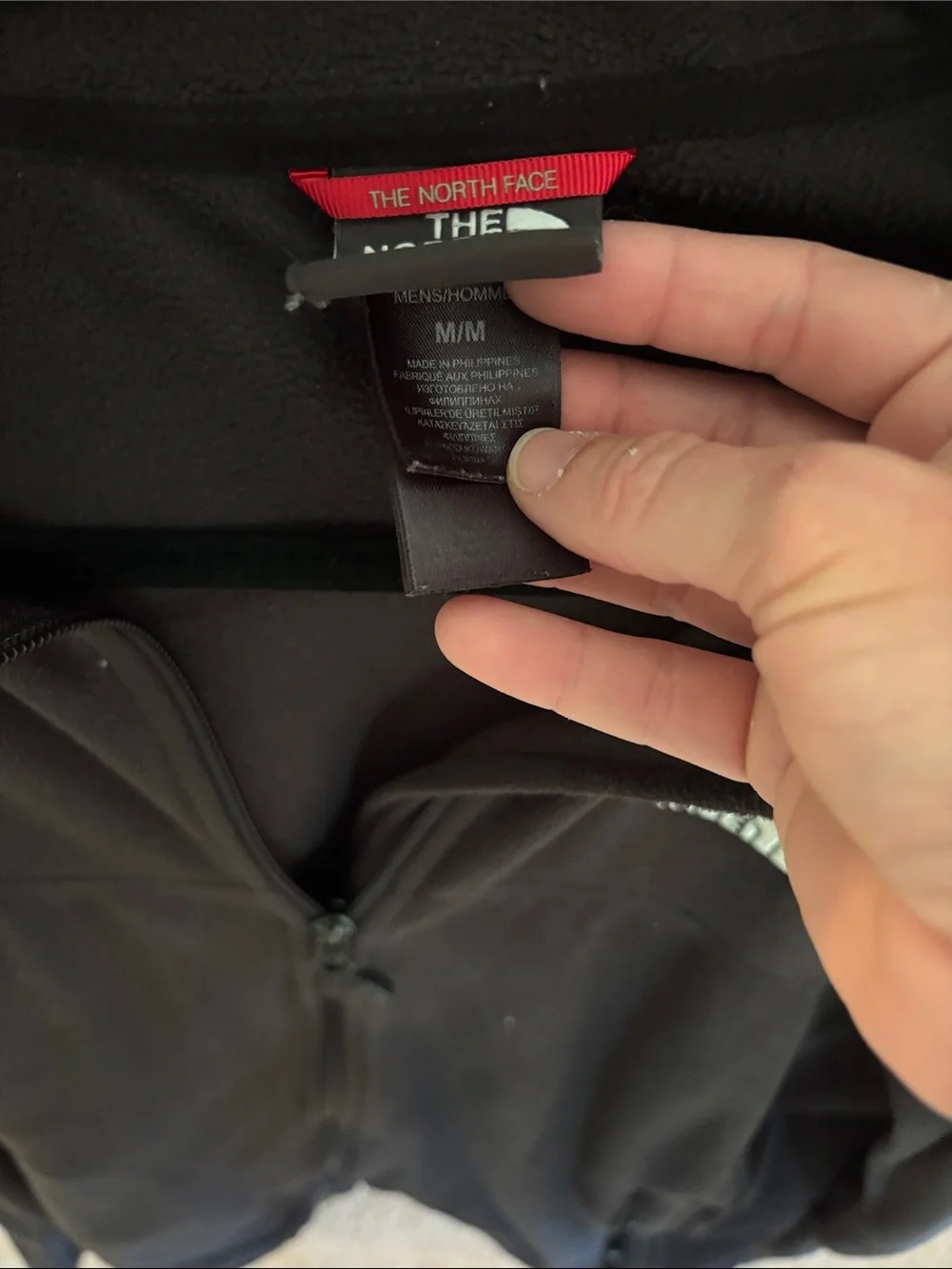 The North Face Men's Dark Brown Full-Zip Fleece Jacket